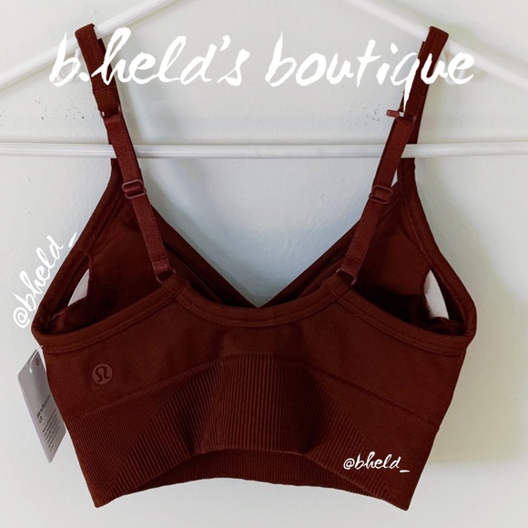 lululemon Ebb To Street Bra in Date Brown Size 2 Brand New NWT - Picture 11 of 14